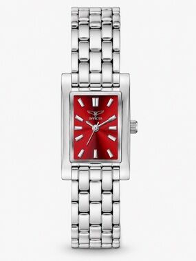 Invicta Specialty I 69889 Women’s 20.5mm Red Dial Silver Watch NIB